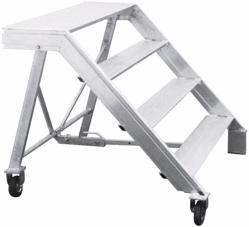 Maurertreppe Tritthöhe 0,23m Stufen-L1,15xB0,19m 29kg Alu
