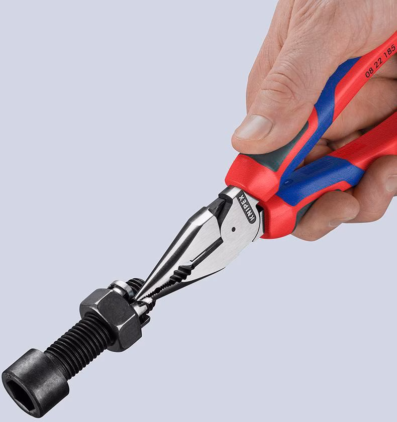 Spitzkombizange L.185mm pol.Comfort-Griff schwarz atram