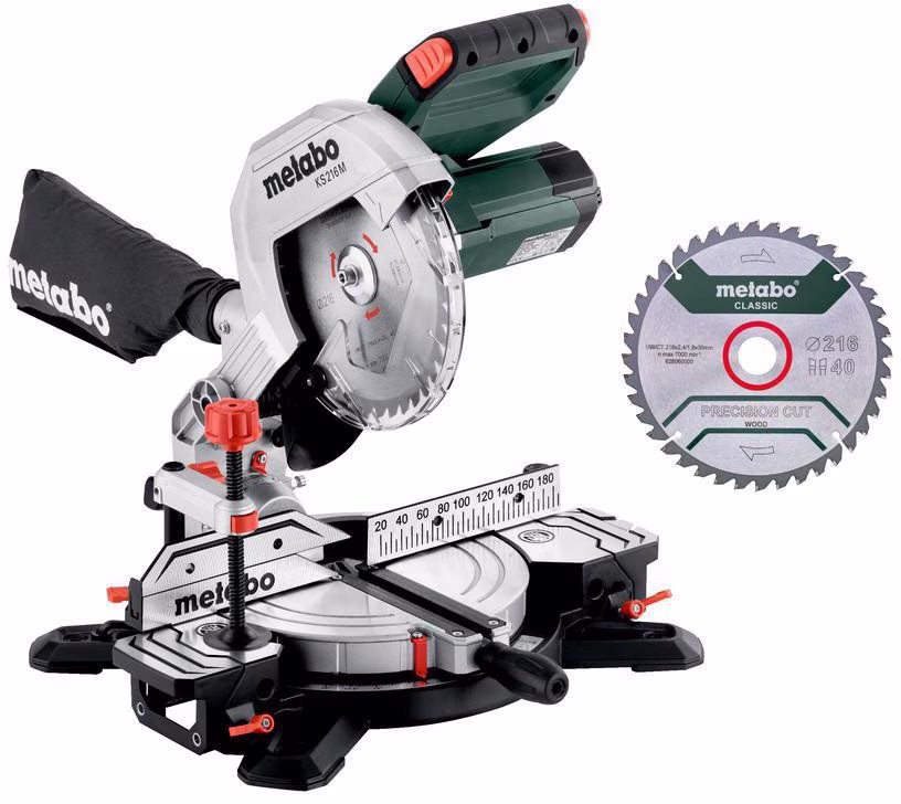 Kapp- u.Gehrungssäge KS 216 M Set 120x60mm 1100 W 5000min-¹ 216x30mm