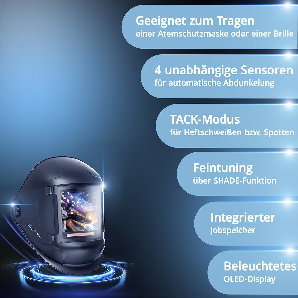 Schweißerschutzhelm TITAN 3-in-1