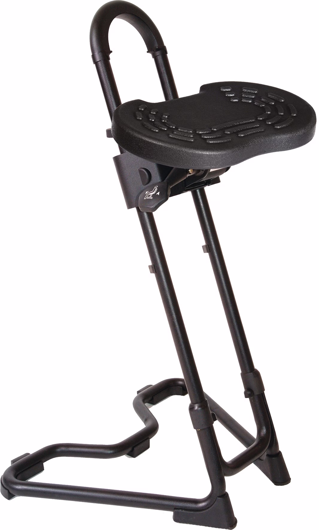 Stehhilfe PU-Schaum Sitz-H.610-860mm STA schwarz Halte- u.Transportgriff
