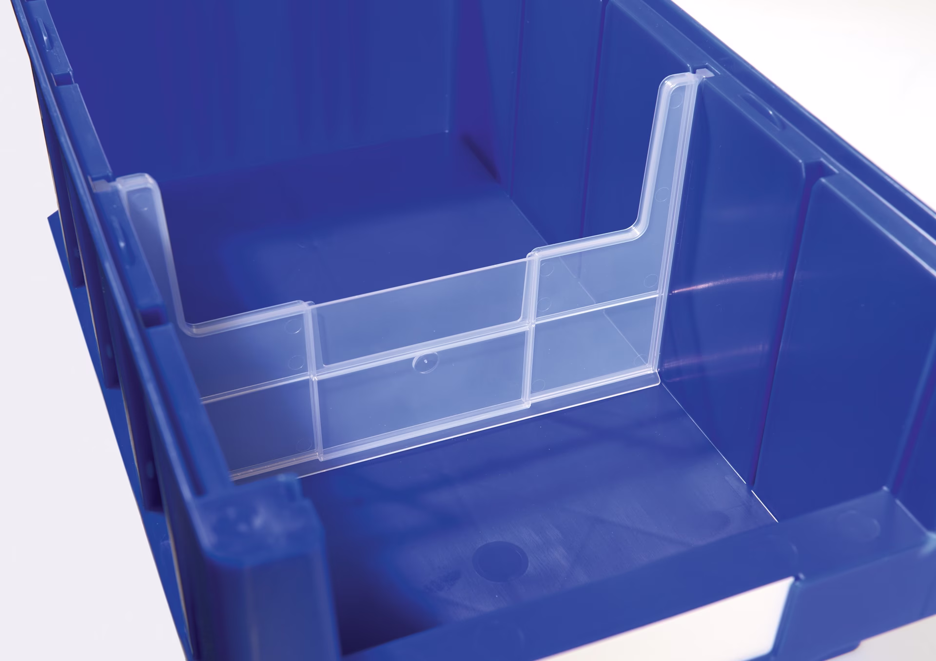 Trennw.f.Regalkasten B.230mm PP transparent,offen 1 BT=25 ST