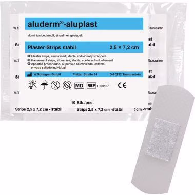Pflaster aluplast Strips 1009157 2,5x7,2cm 10 St./Pack.