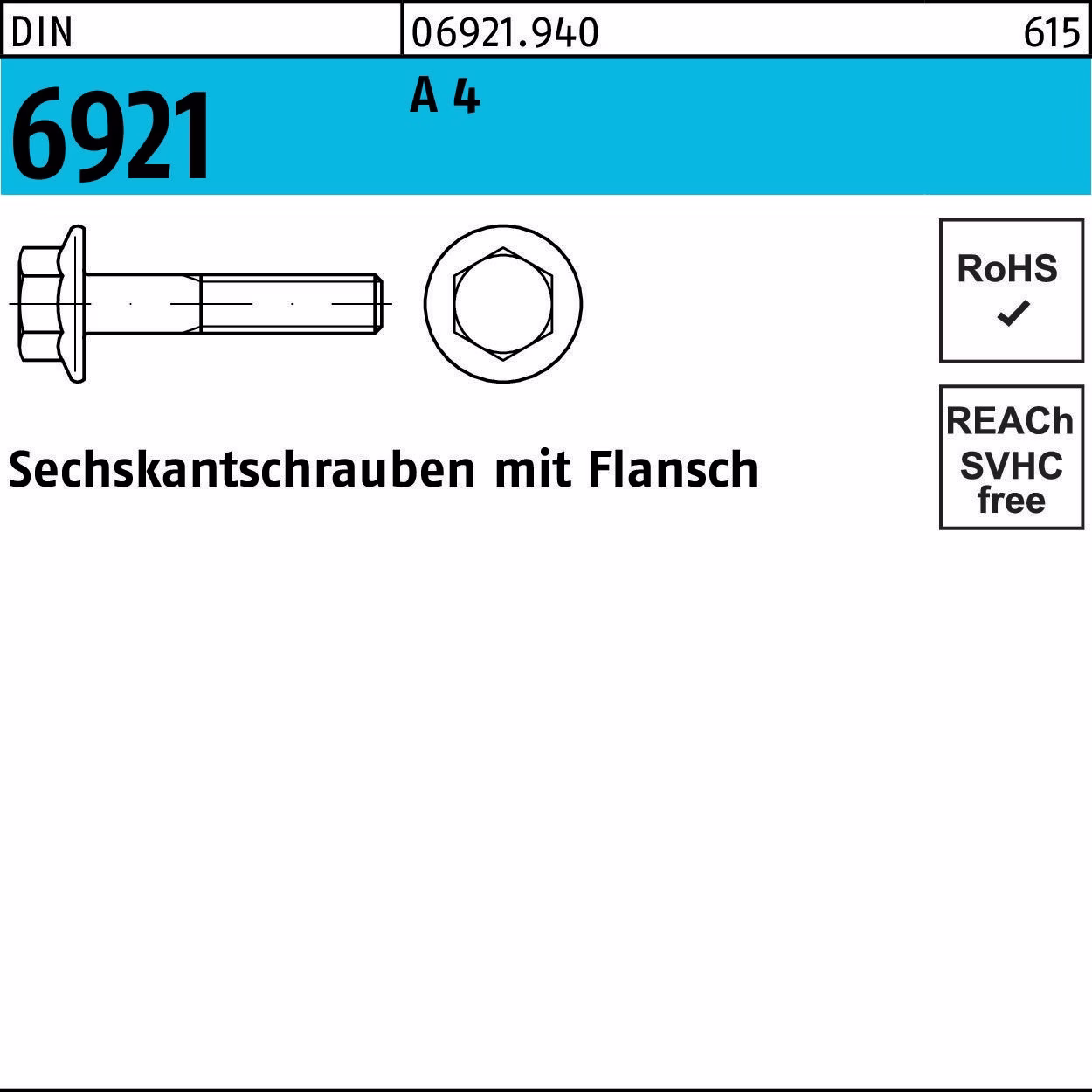 Sechskantschraube DIN 6921 Flansch