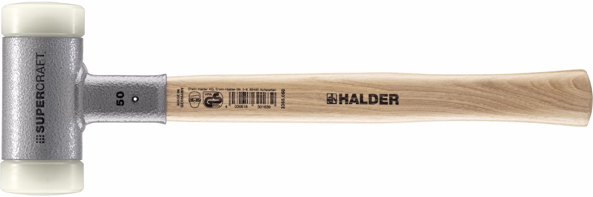 Schonhammer SUPERCRAFT L.370mm Kopf-D.50mm Hickory rückschlagfrei