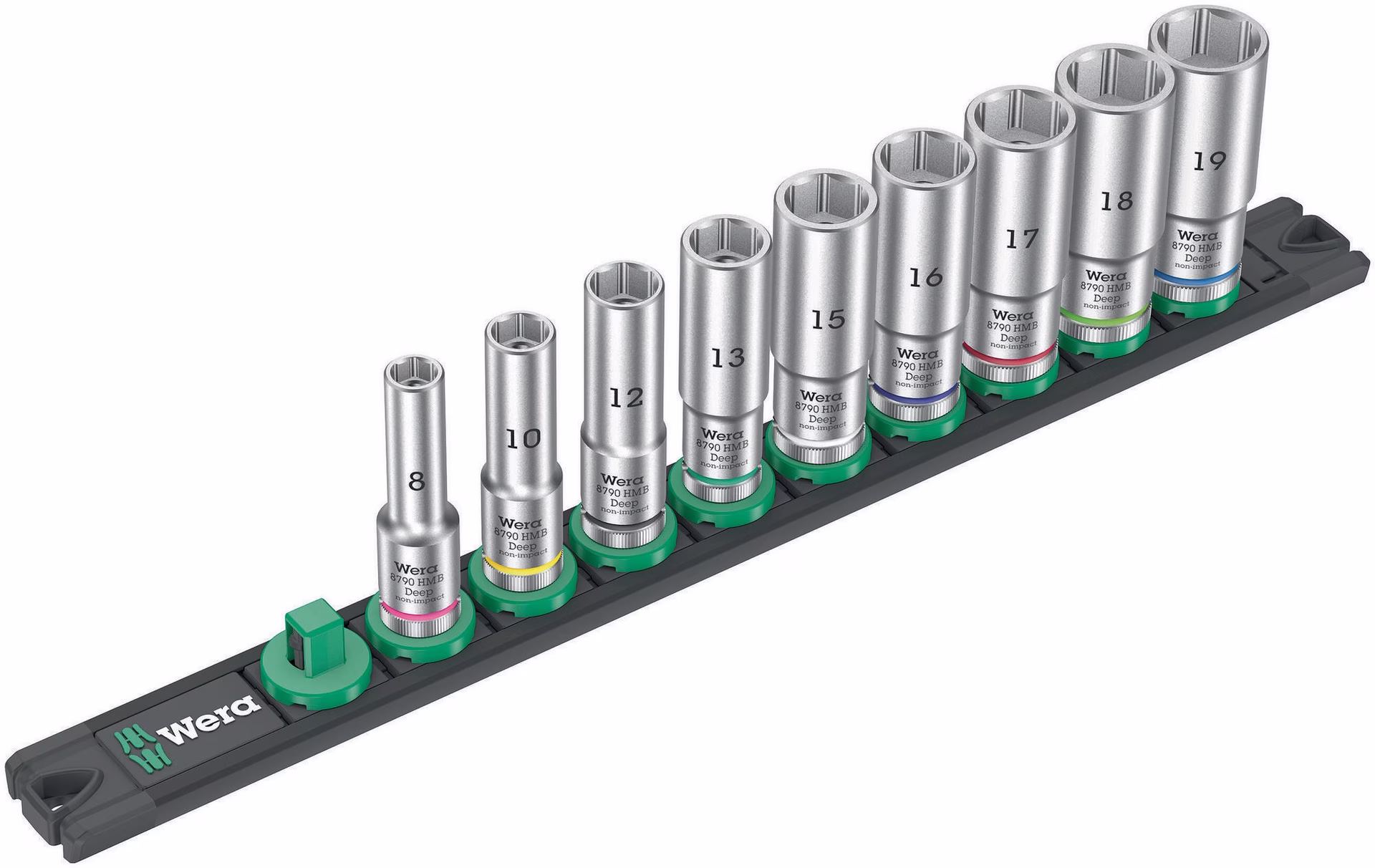 Steckschlüsseleinsatzset Deep 1 9-tlg.Antr.10mm (3/8) Zoll
