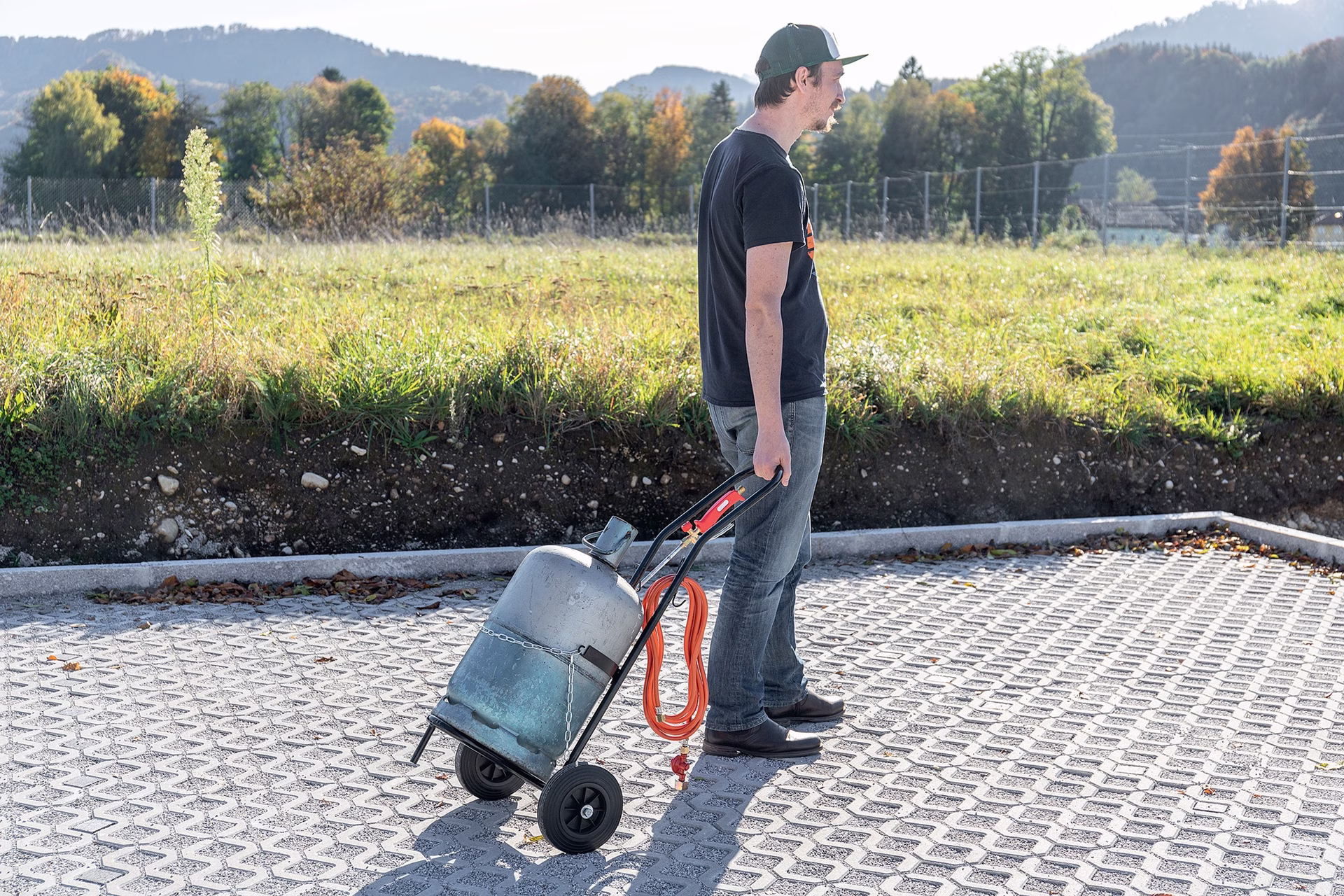 Flaschentransportwagen L485xB500xH1020mm max.30kg Belastbarkeit
