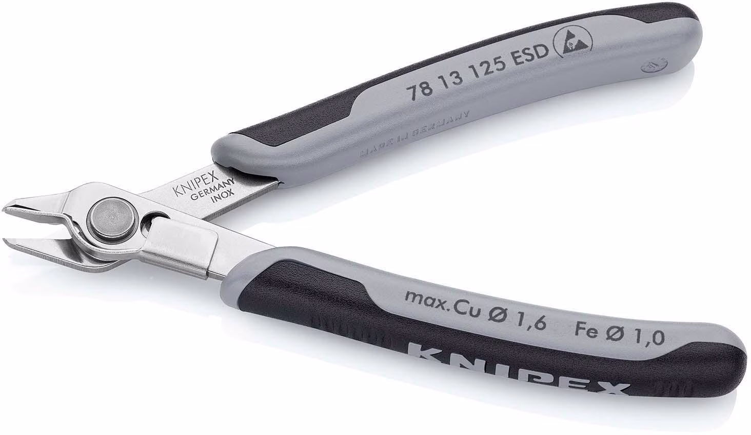 Elektronik-Seitenschneider Super-Knips® L.125mm Form 1 Facette nein pol