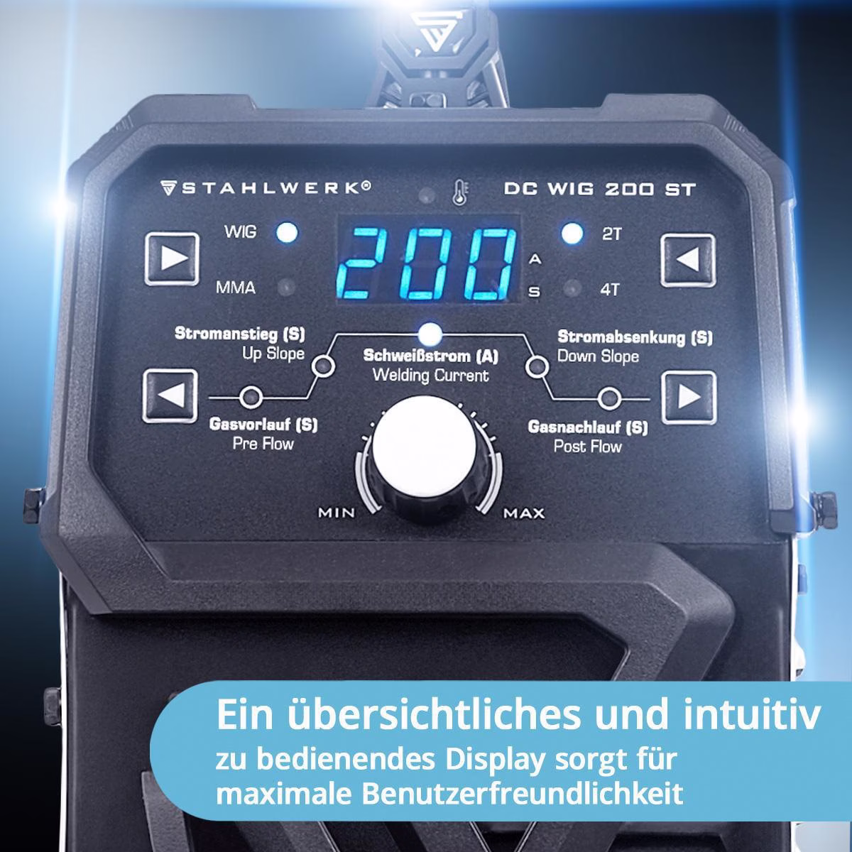 TIG-Schweißanlage DC WIG 200 ST m.Zub.10-200 A,10-160 A gasg