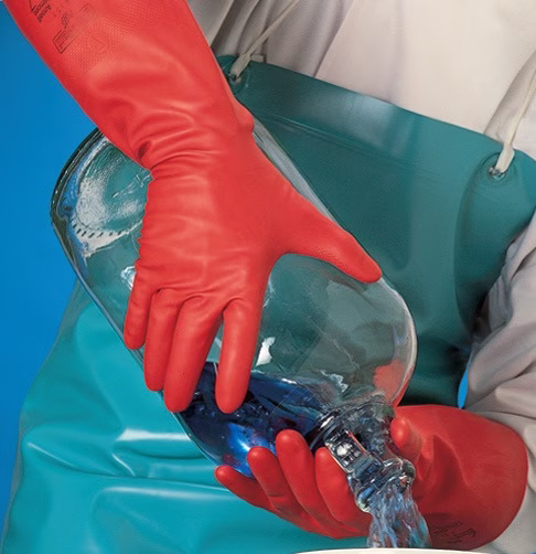 Chemiehandschuh AlphaTec Sol-Vex 37-900 Gr.11 rot EN 388,EN 374,ISO 9001