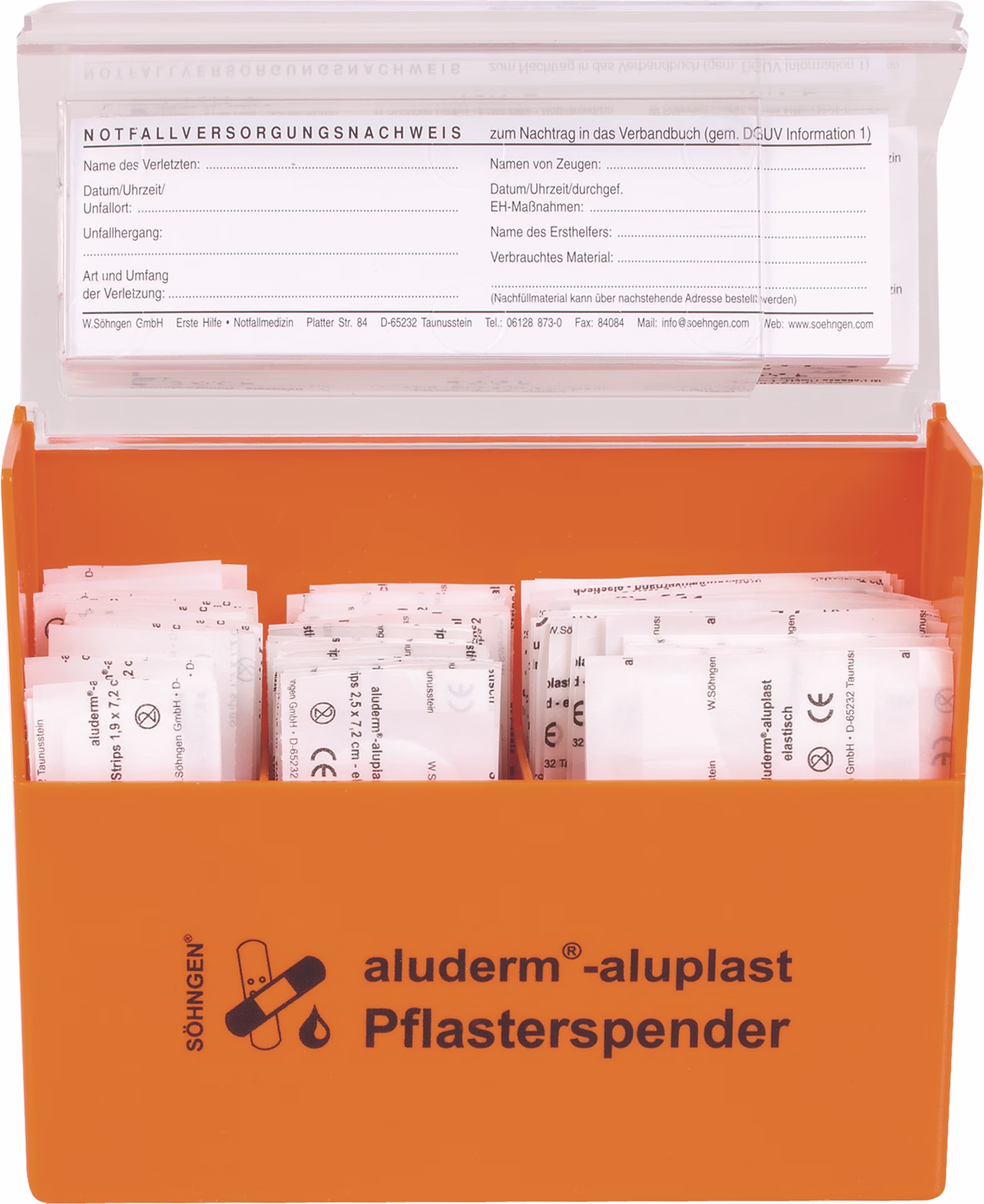 Pflasterspender aluderm-aluplast B160xH122xT57ca.mm