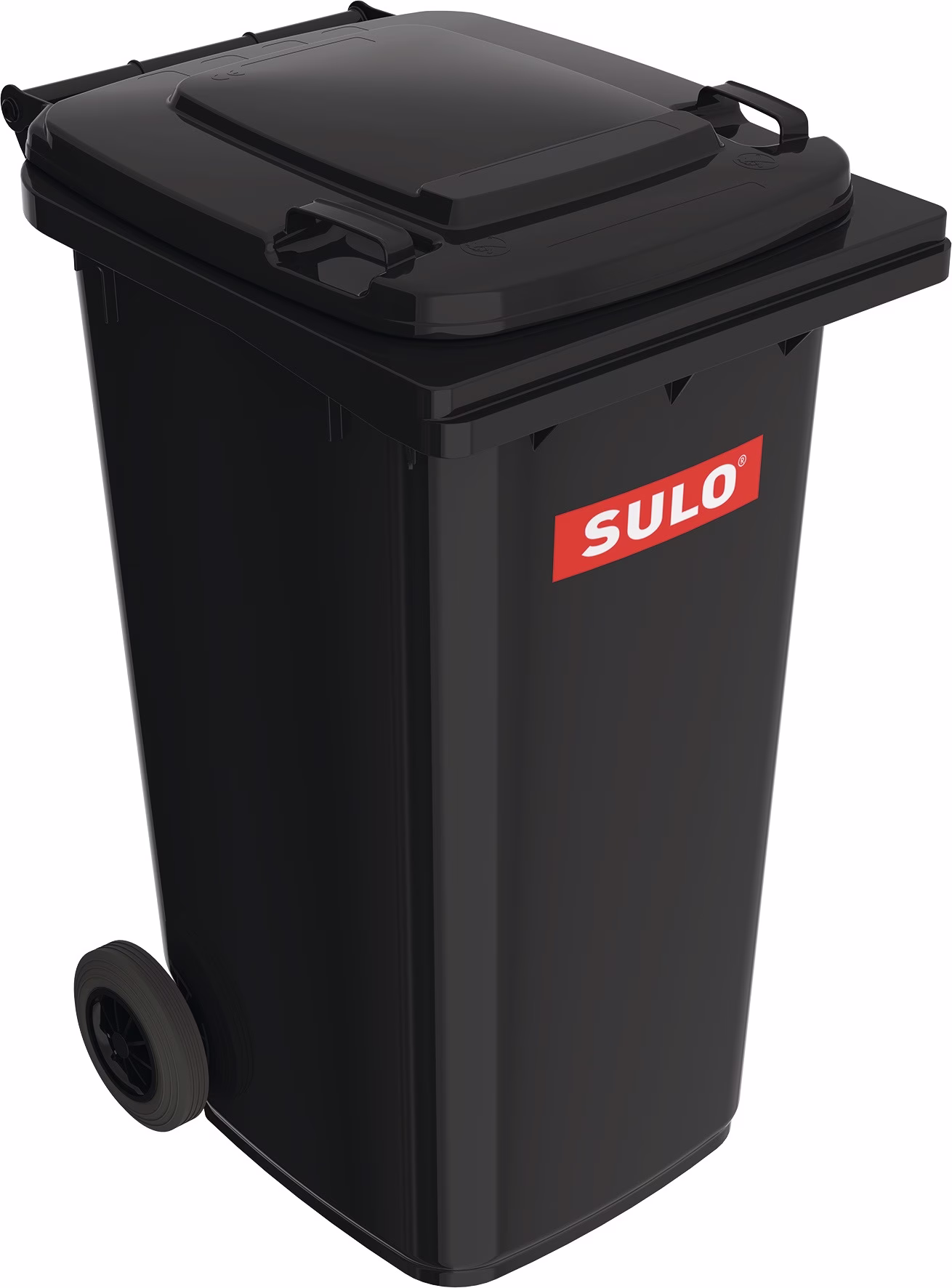 Müllgroßbehälter 240l HDPE anthrazitgrau fahrbar,n.EN 840