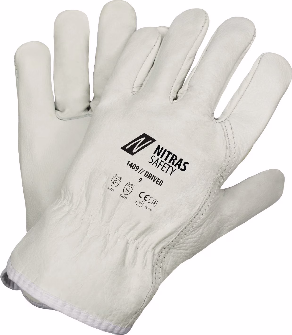 Handschuhe Driver grau EN 388,EN 407 PSA II