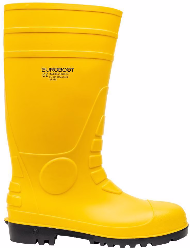 Sicherheitsstiefel EUROBOOT gelb/schwarz S5 SRC EN20345 PVC