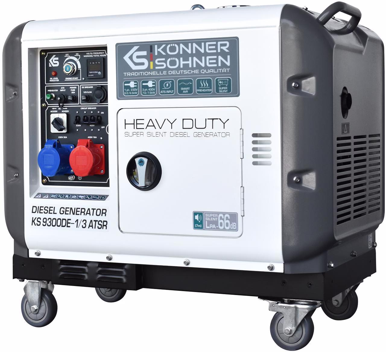 Stromerzeuger KS 9300DE-1/3 ATSR 6 (230V) kW,7 (400V) kW Diesel