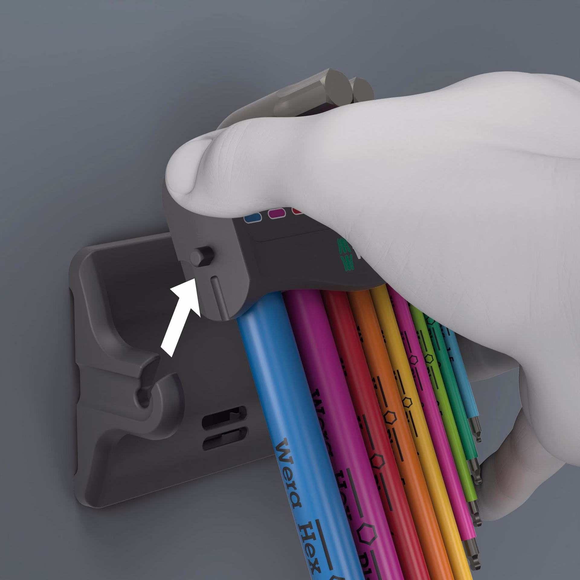 Winkelschraubendrehersatz 950/9 Hex-Plus Multicolour 3 10-tlg.metrisch
