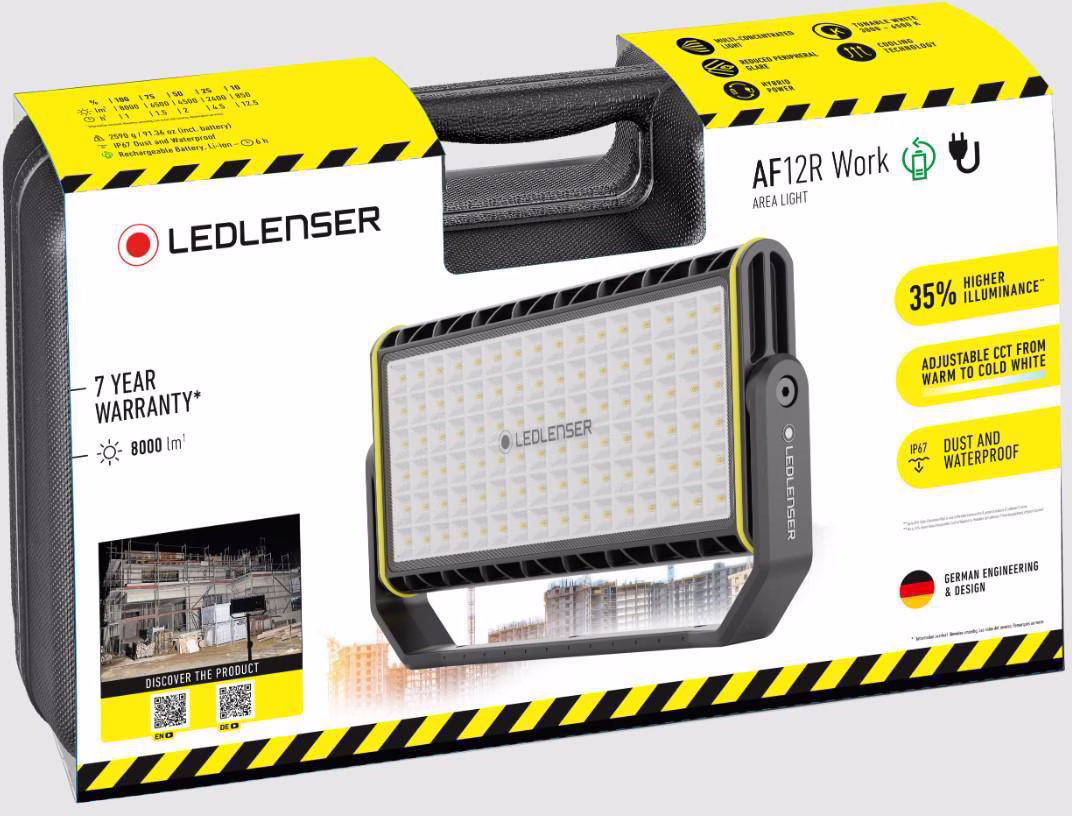 LED-Strahler AF12R Work 850-8000 lm Li-Ion 14,4V IP67