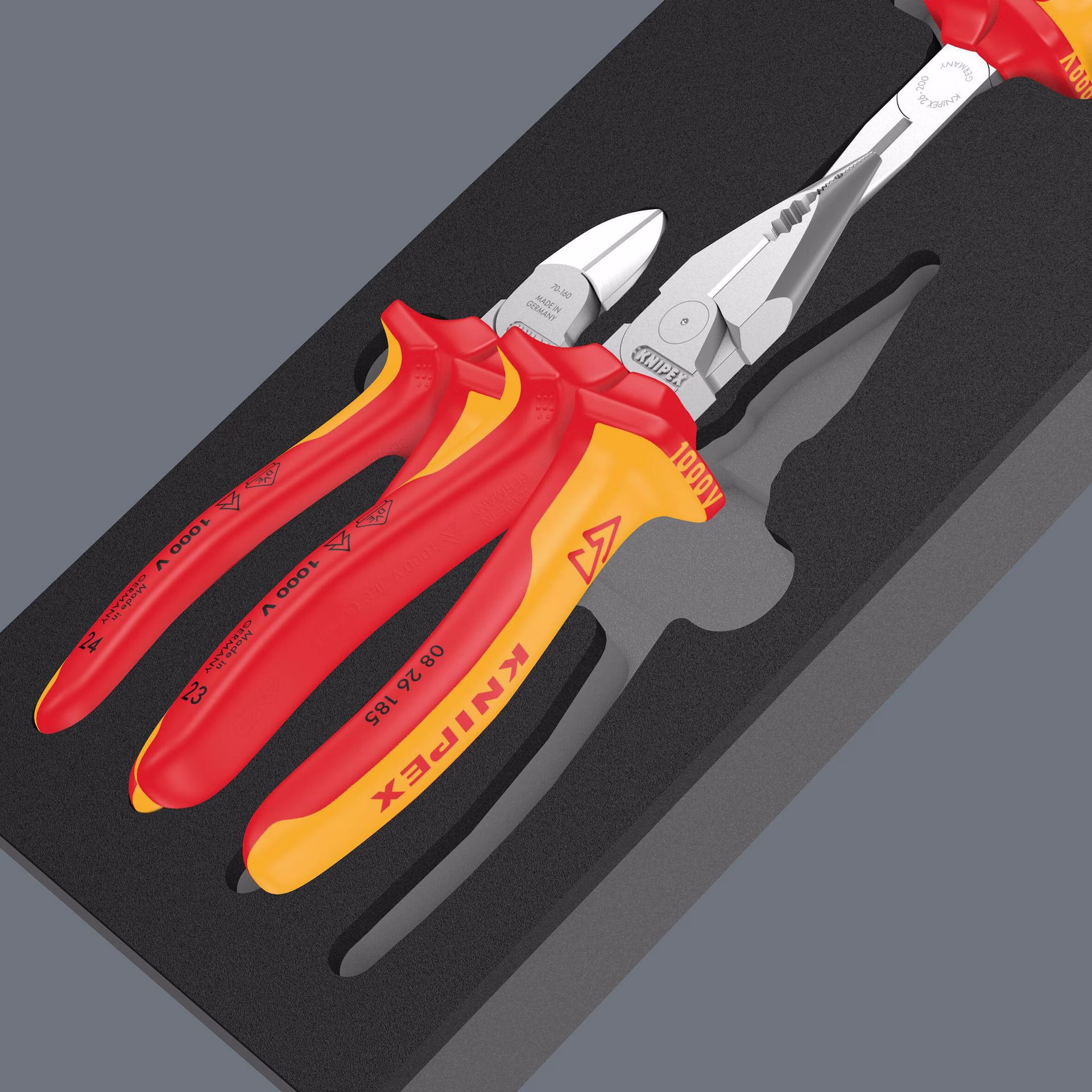 Schaumstoffeinlage 9784 3-teilig KNIPEX Zangen Set VDE 1