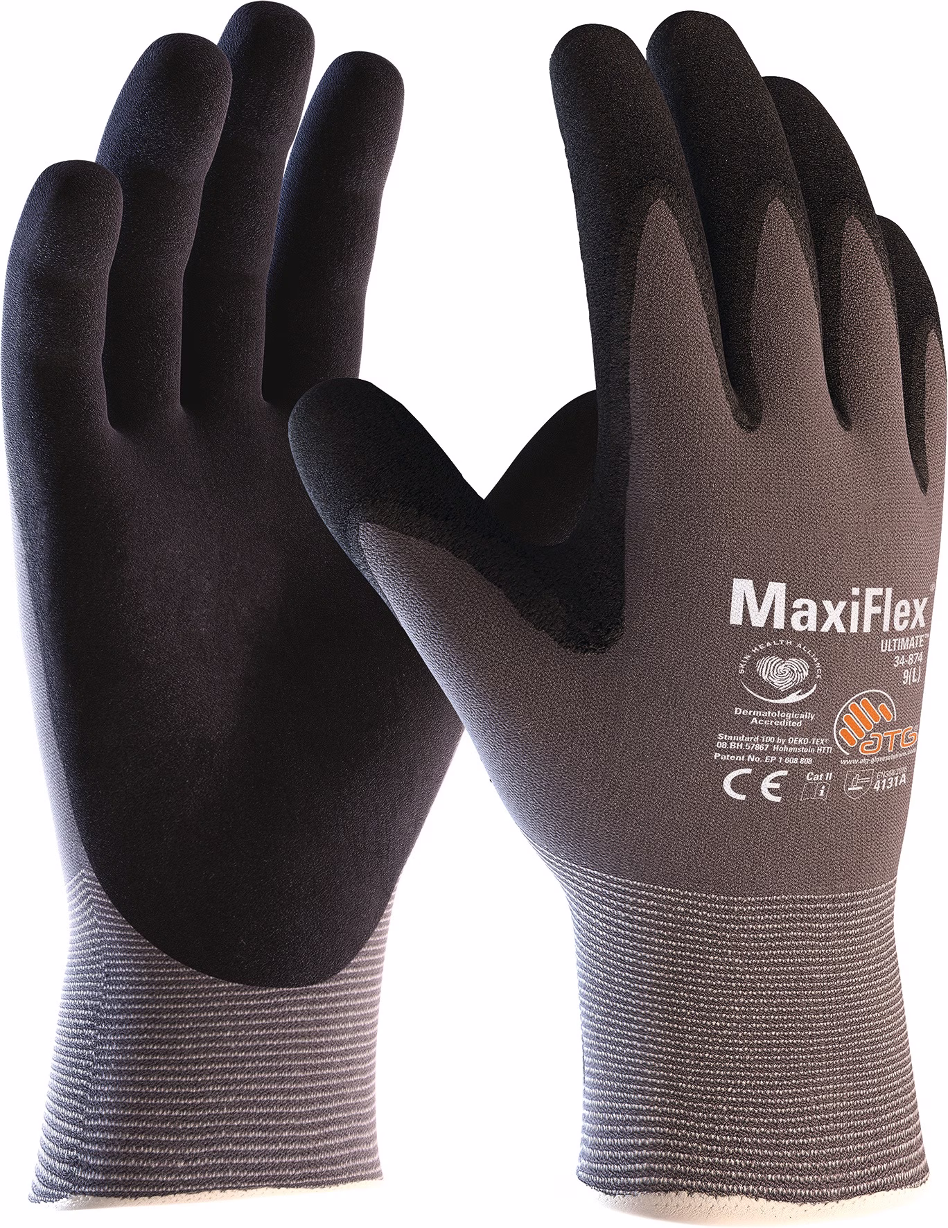 Handschuhe MaxiFlex® Ultimate™ 34-874 Nylon m.Nitrilmikroschaum EN 388 PSA-Kategorie II ATG
