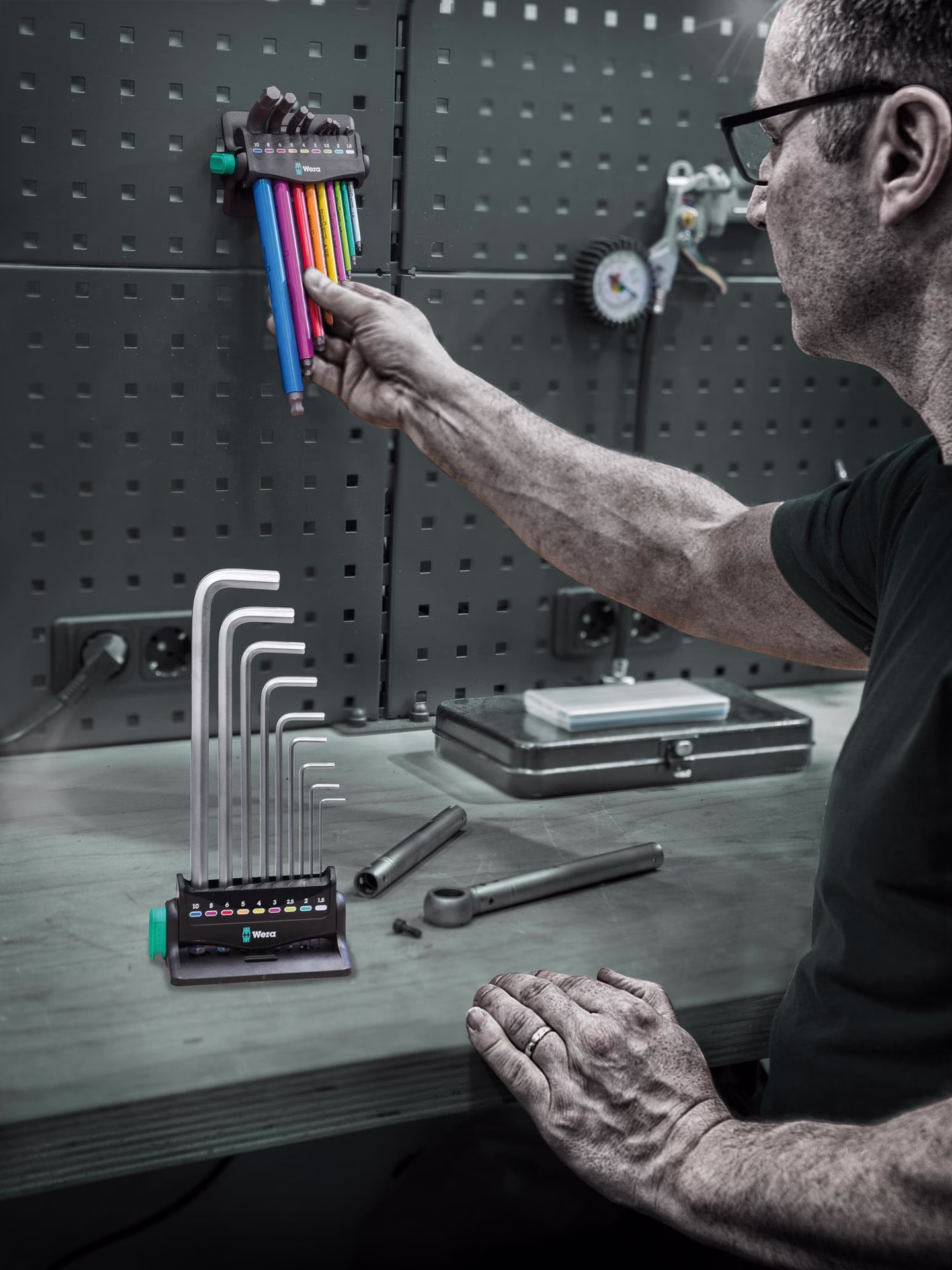Winkelschraubendrehersatz 950/9 Hex-Plus Multicolour 3 10-tlg.metrisch