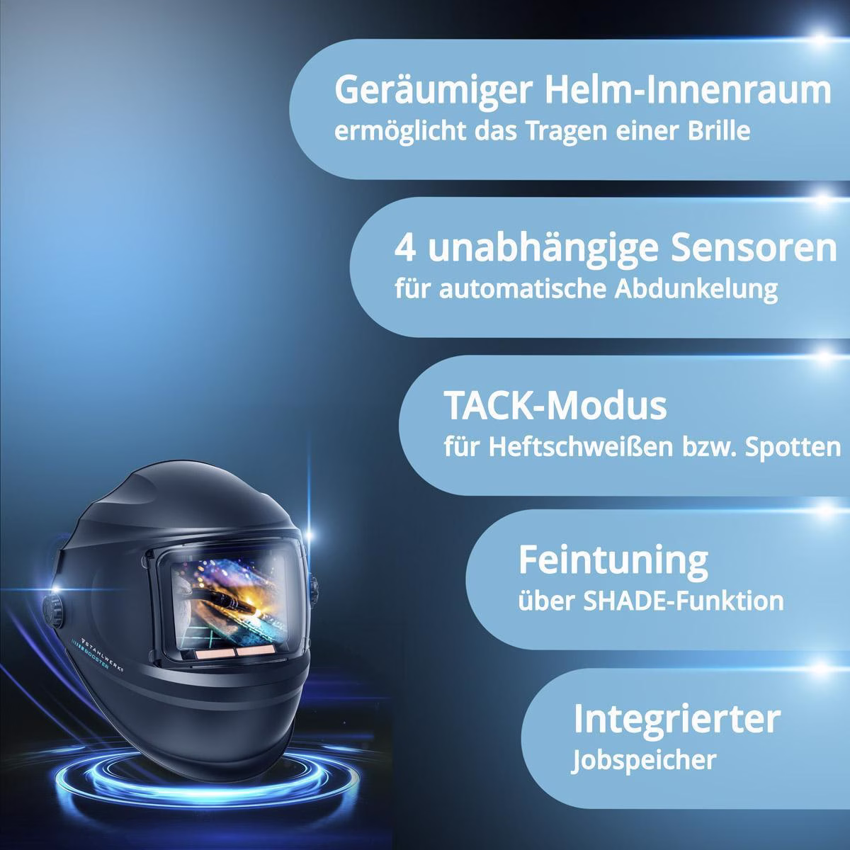 Automatik-Schweißhelm BOOSTER AIR Frischluftsystem TH3