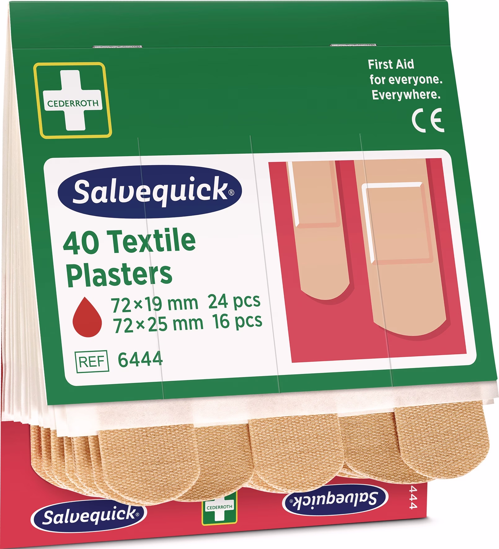 Pflasterstrips Salvequick elastisch 6 Nachfüllpack je 40 St