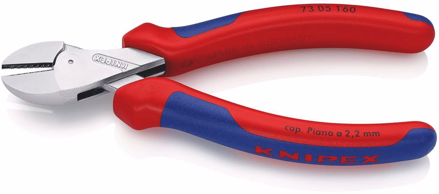 Kompaktseitenschneider X-Cut® L.160mm Kopf verchr.Mehrkomp.-Hüllen