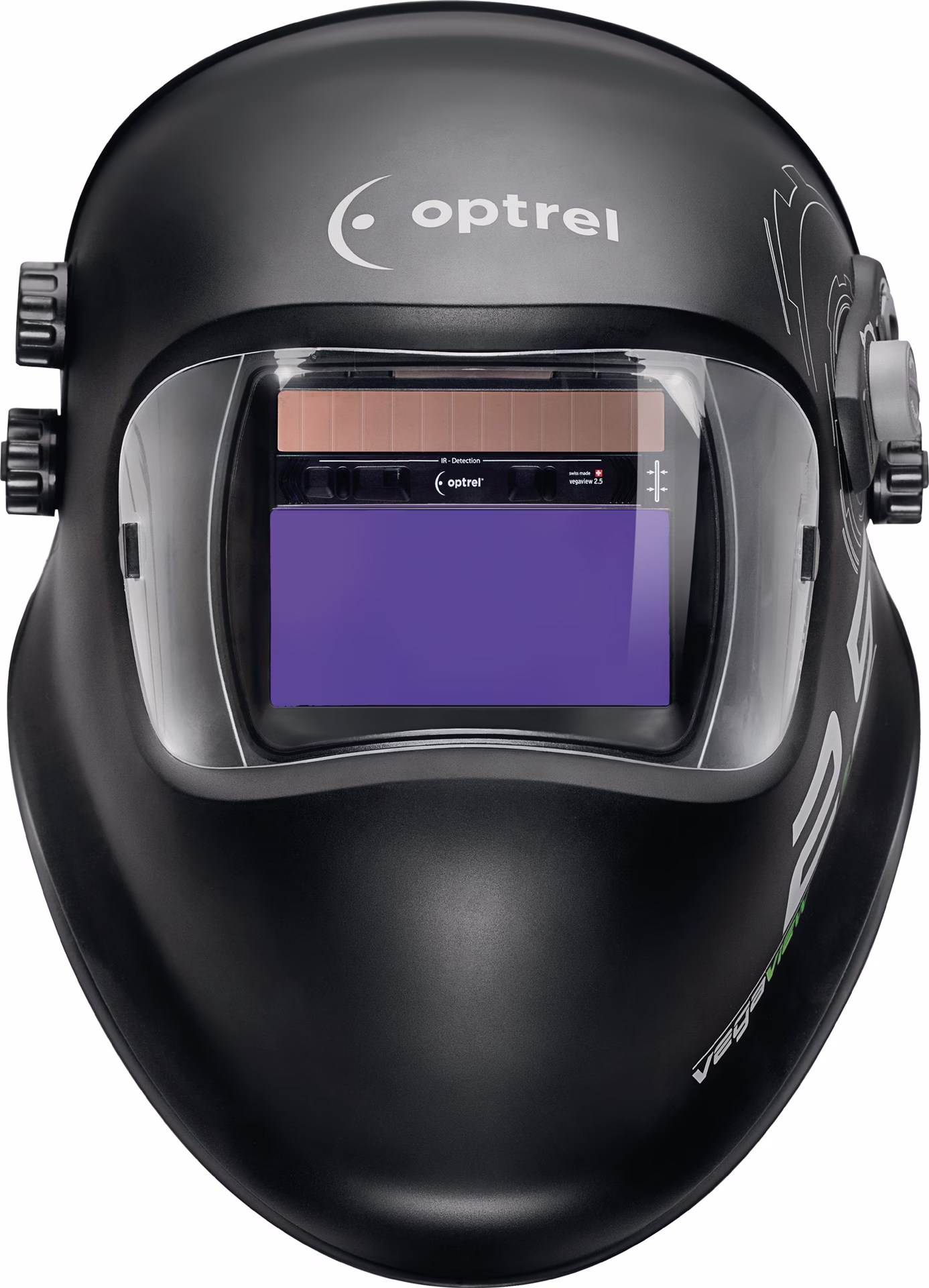 Schweißerschutzhelm Vegaview2.5 schwarz 90x110mm DIN 8-12 Krt