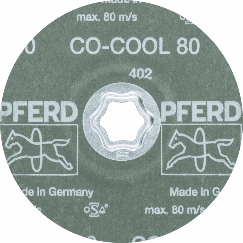 Fiberscheibe COMBICLICK CO-COOL D.125mm K.80 INOX/Alu.Keramikkorn PFERD