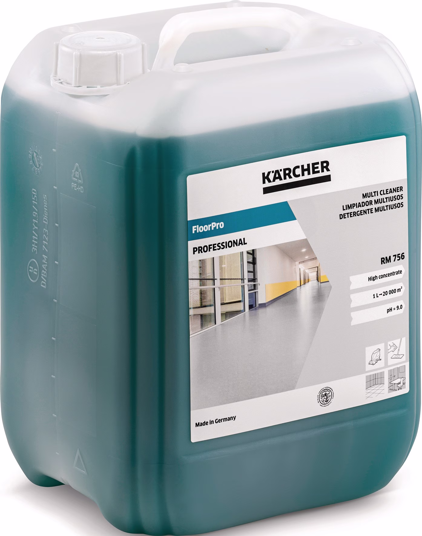 Unterhaltsreiniger Multi Cleaner RM 756 10l grün Konzentrat Kanister