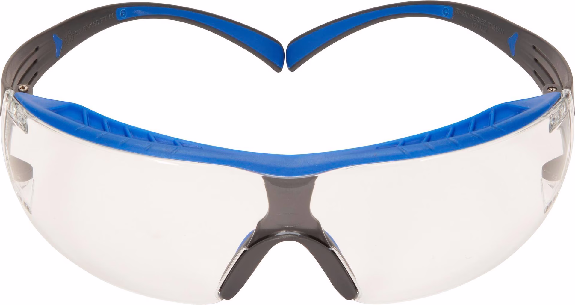 Schutzbrille SecureFit™ 400X EN 166 Bügel blau/grau,Scheibe klar PC