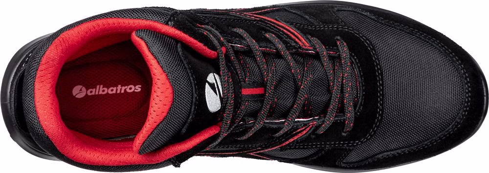 Sicherheitsstiefel CLIFTON MID Gr.42 W.11 schwarz/rot S3L ESD FO SR