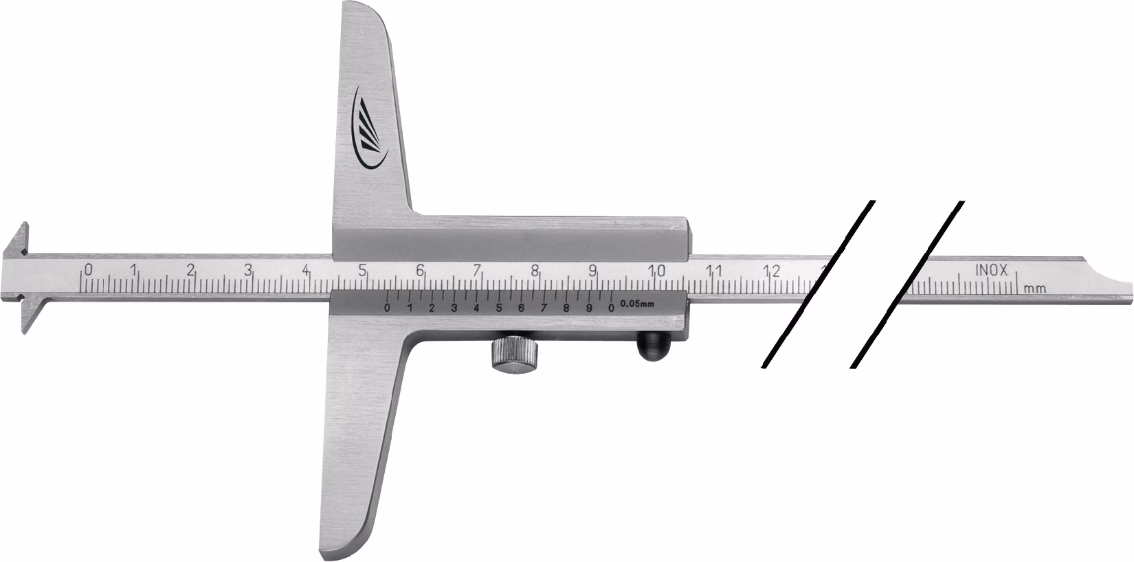 Tiefenmessschieber abgesetzte Messschiene 8 x 3 mm HELIOS PREISSER