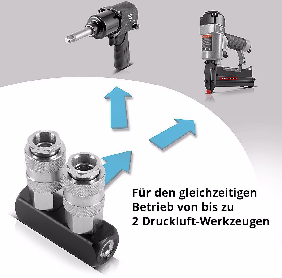 Druckluftverteiler 2-fach