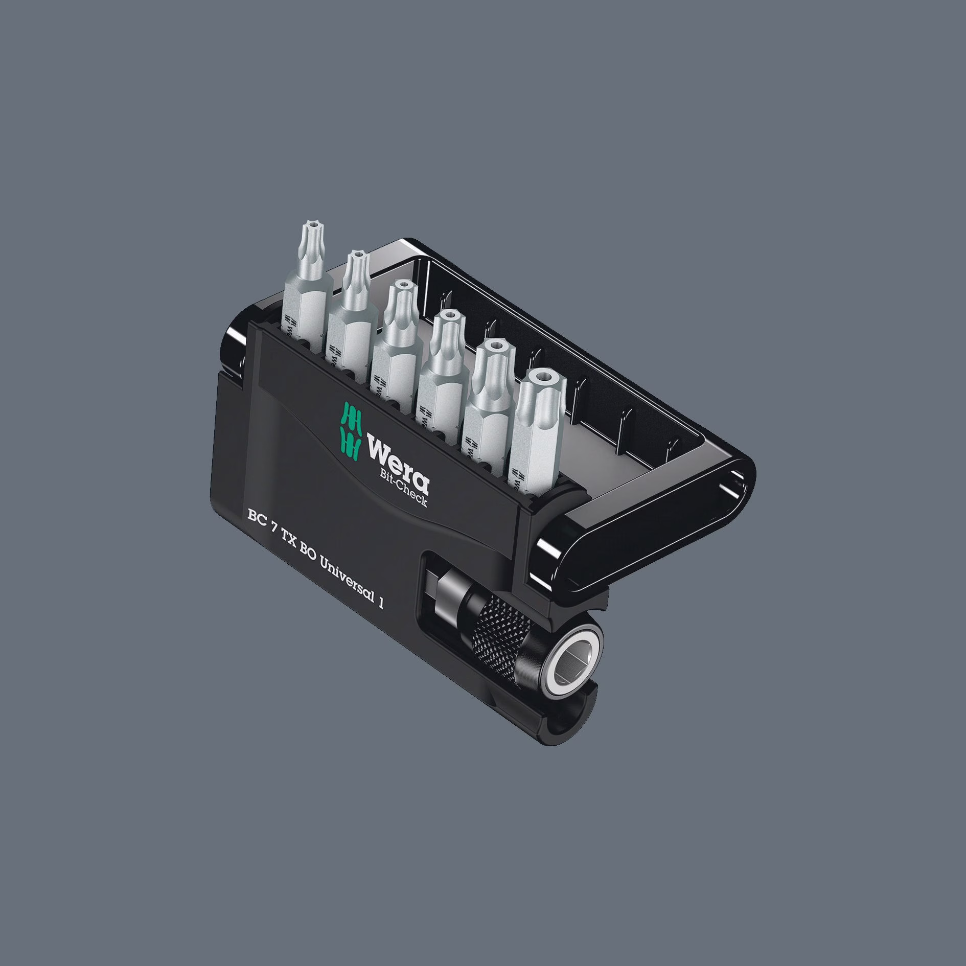 Bitsatz 8067-6 BO/Z 7teilig Bithalter/6Torx-Bits m.Bohrung zähhart m.Bitbox