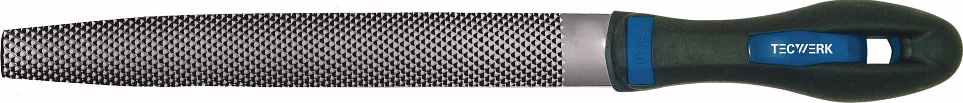 Kabinettraspel DIN 7263 D L.200mm Q.24x5mm Hieb 2 halbrd.2K-Ergo