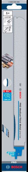 Säbelsägeblatt PRO Medium-Thick Metal precise S1237BEF L300mm B25 mm 5 St./Karte