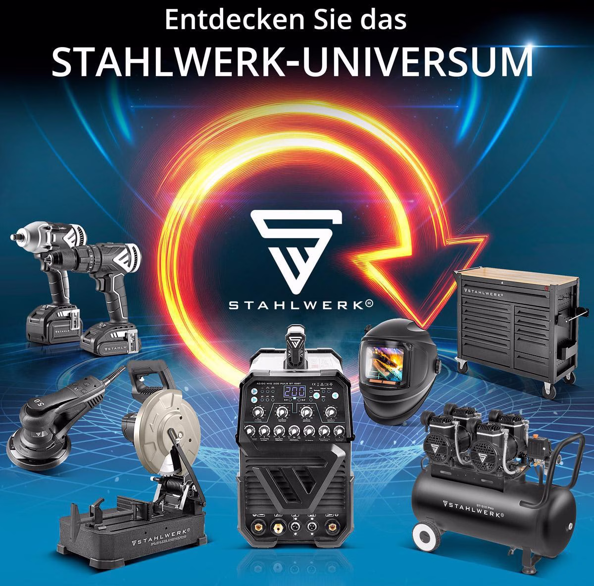 Fülldrahtschweißgerät Mini FLUX 120 ST Digital m.Zub.20-120 A gasg
