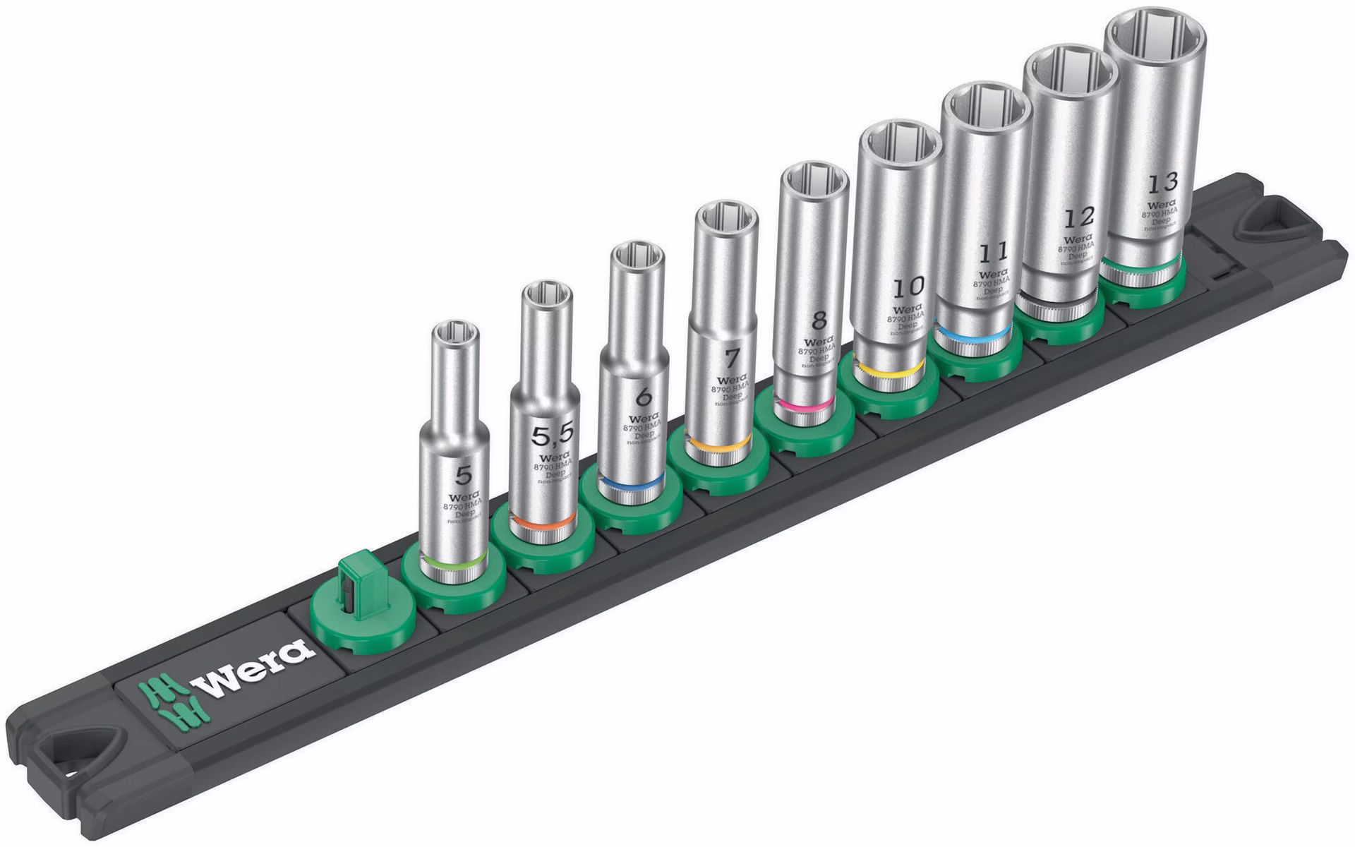 Steckschlüsseleinsatzset Deep 1 9-tlg.Antr.6,3mm (1/4) Zoll