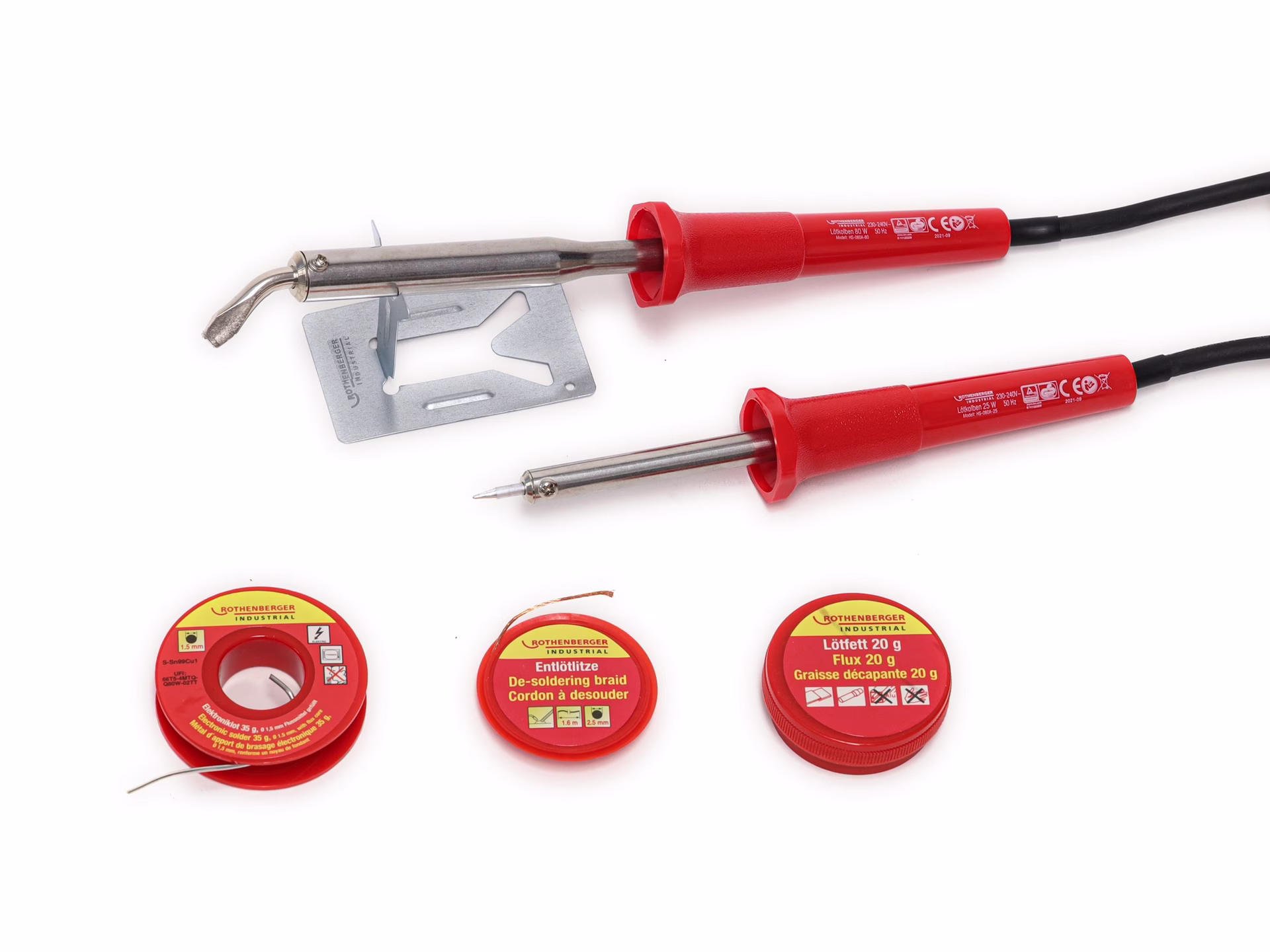 Lötkolben-Set 420/550GradC Leistung 25/80 W Anheizzeit ca.2 min